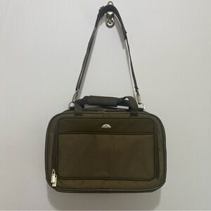 Samsonite Independence 2004 Laptop Briefcase Travel Bag‎ Olive Brown
